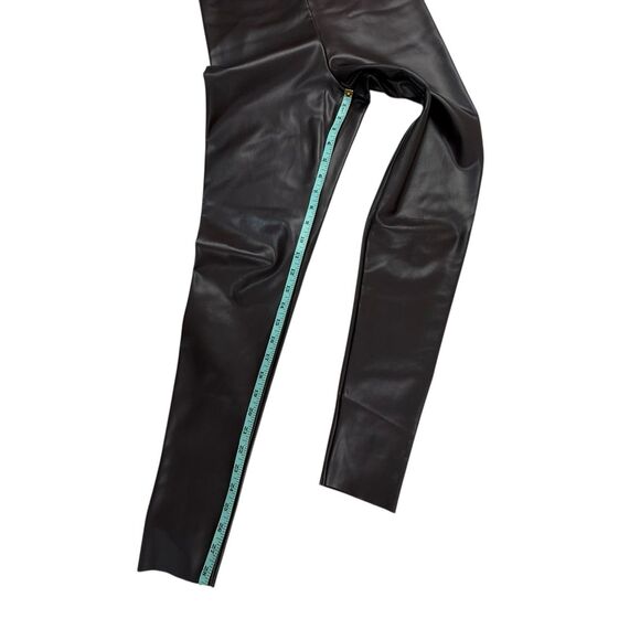 Joie Expresso Brown Faux Vegan Leather Leggings Skinny Fit Size Medium Brown - Picture 11 of 12